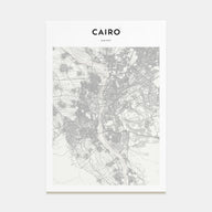 Cairo Map Portrait Poster