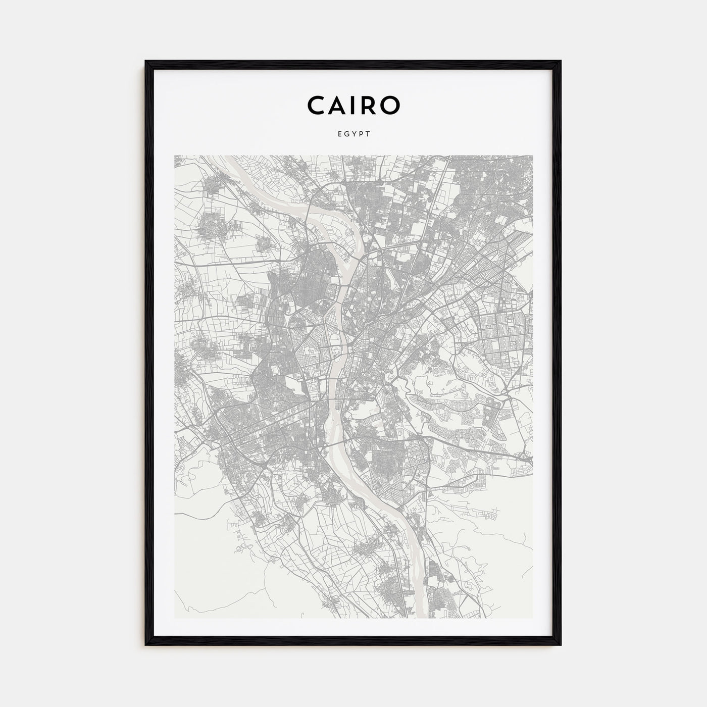 Cairo Map Portrait Poster