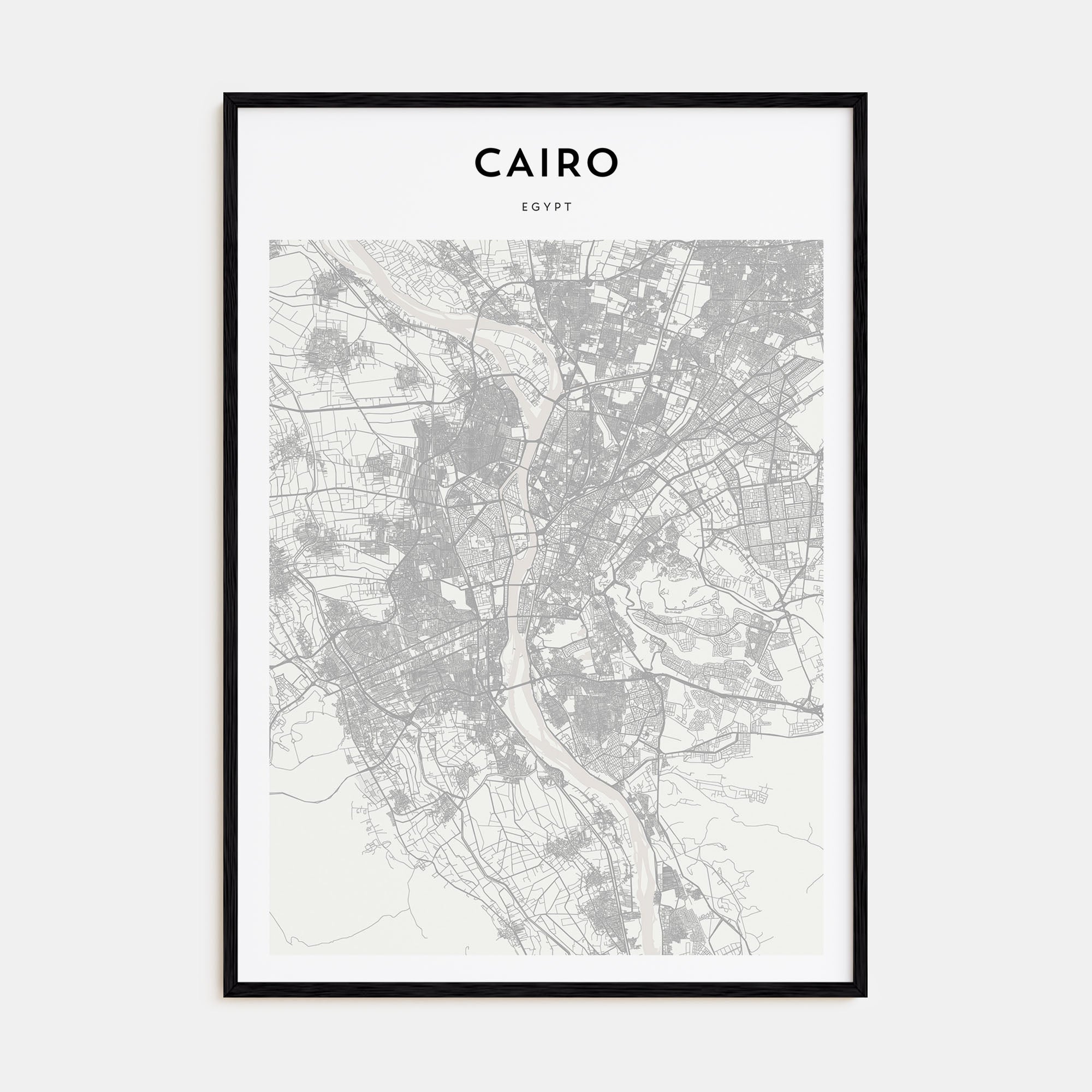 Cairo Map Portrait Poster