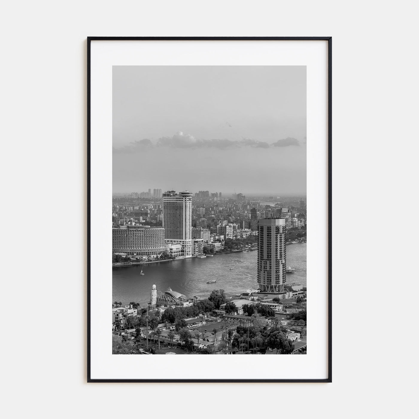 Cairo Photo B&W Poster