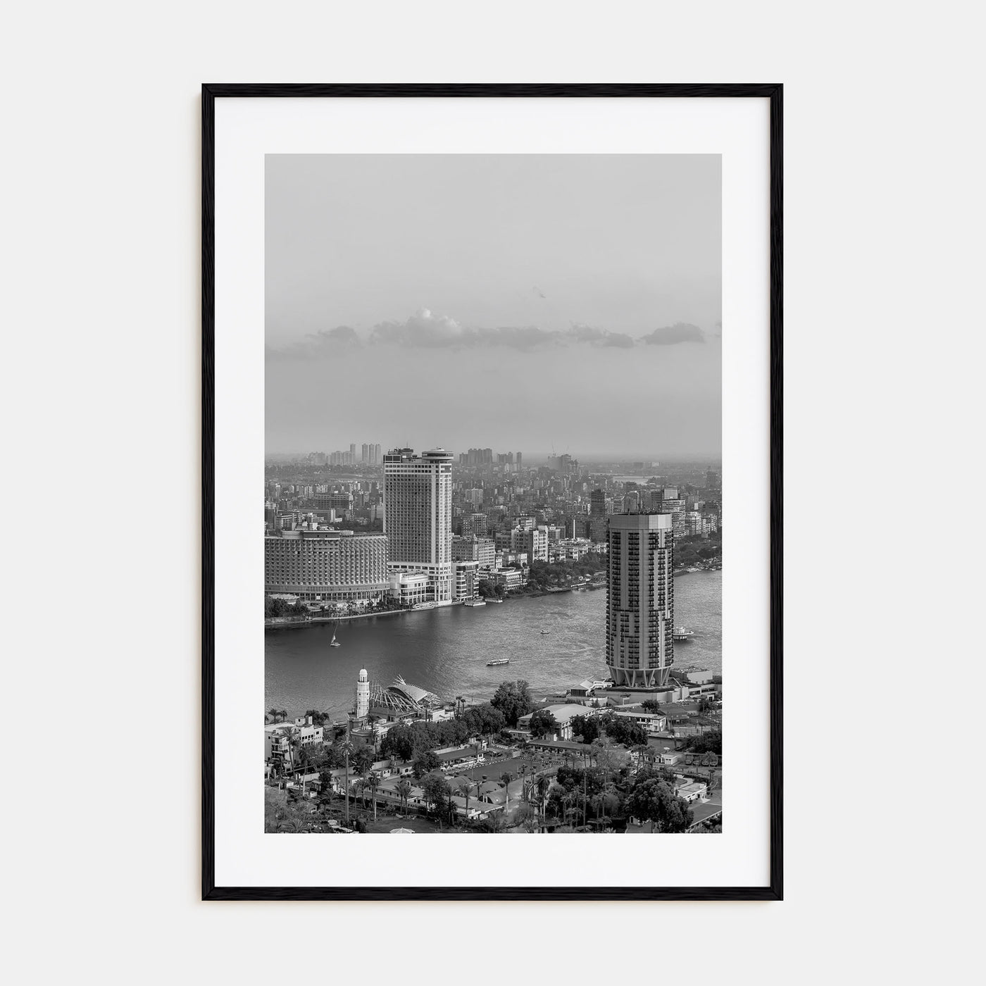 Cairo Photo B&W Poster