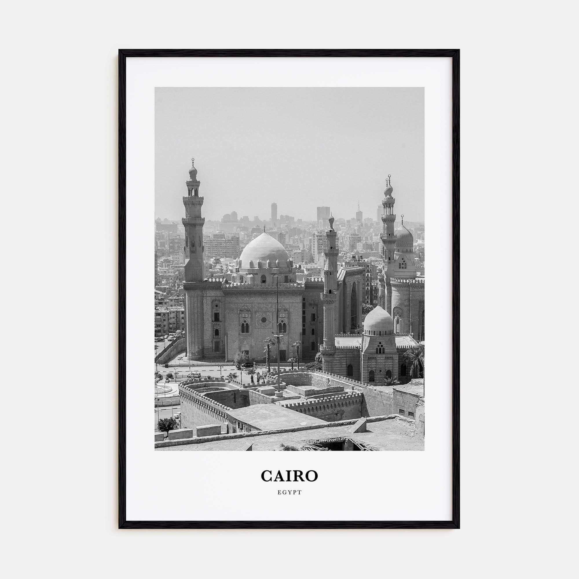 Cairo Portrait B&W No 1 Poster