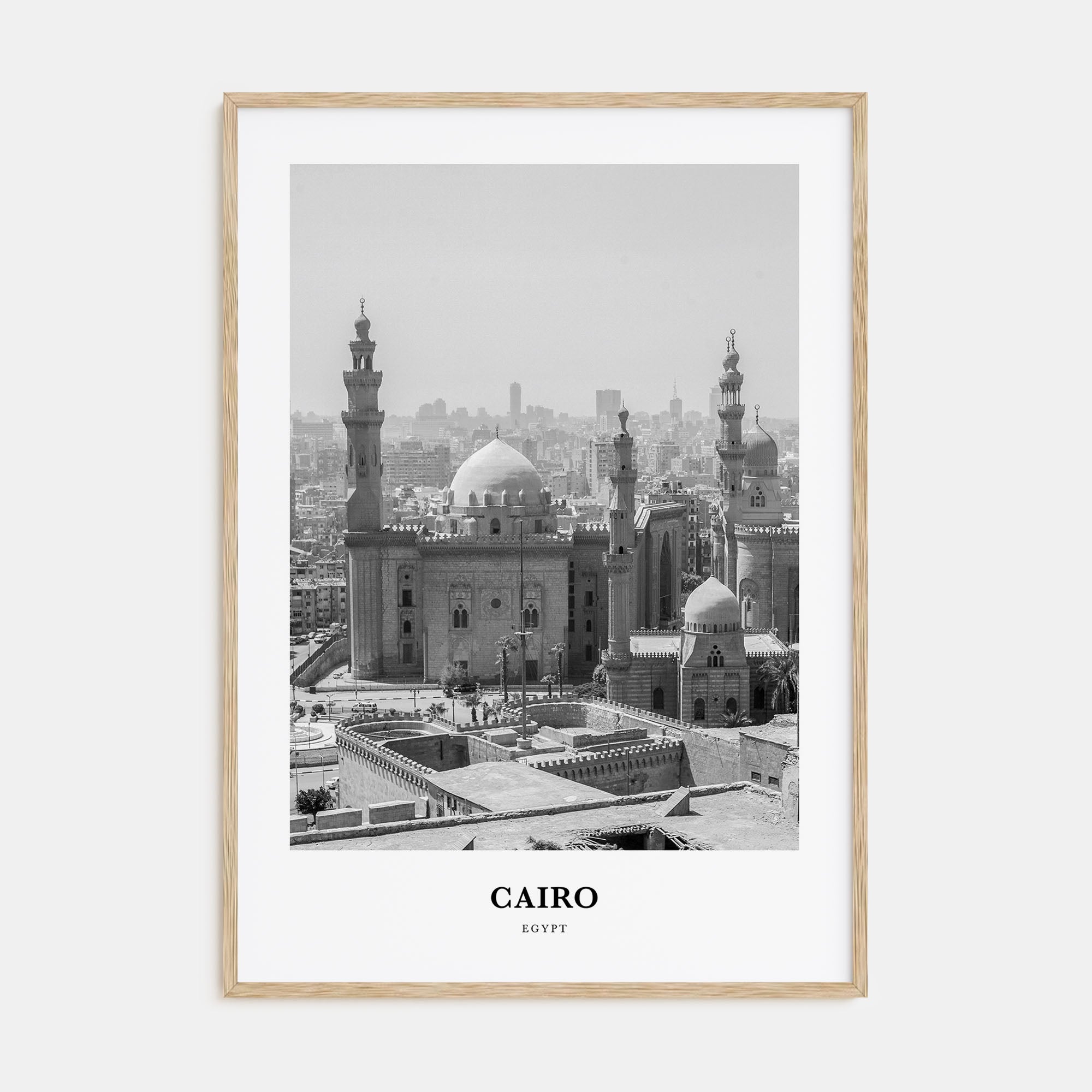 Cairo Portrait B&W No 1 Poster
