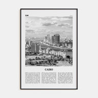 Cairo Travel B&W No 1 Poster