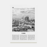 Cairo Travel B&W No 1 Poster
