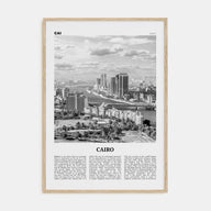 Cairo Travel B&W No 1 Poster