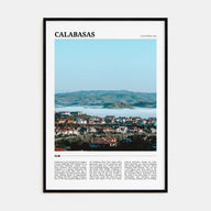 Calabasas Travel Color Poster