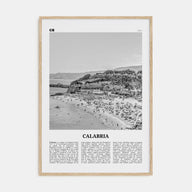 Calabria Travel B&W Poster