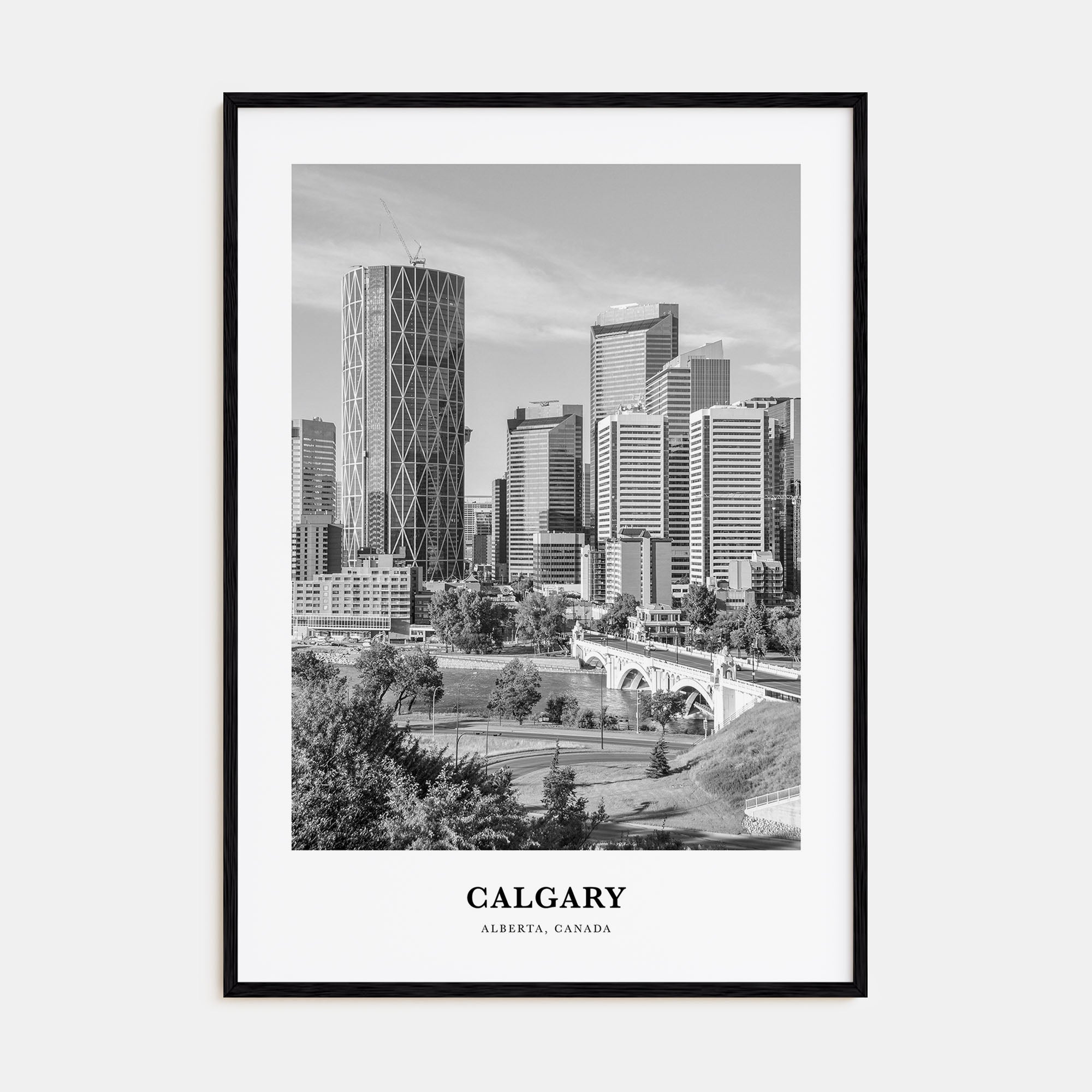 Calgary Portrait B&W No 1 Poster
