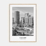 Calgary Portrait B&W No 1 Poster