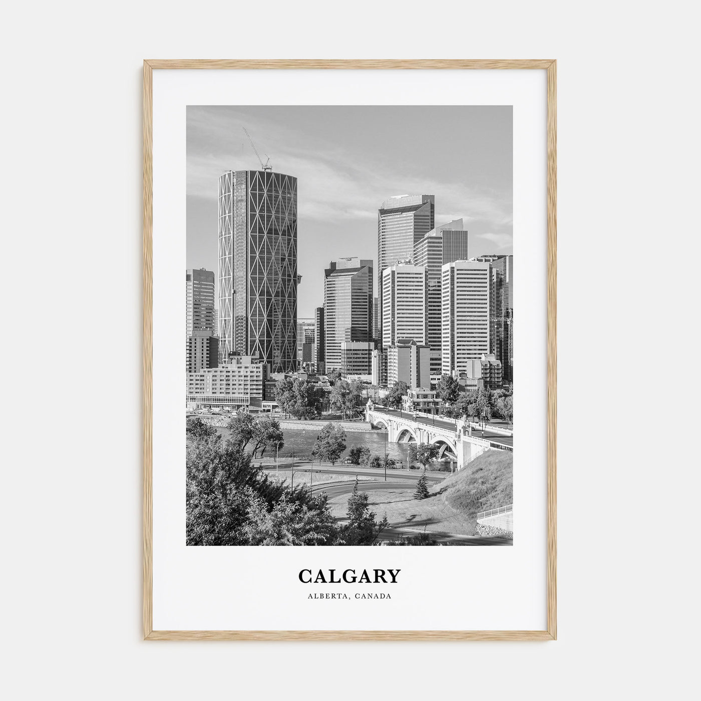 Calgary Portrait B&W No 1 Poster