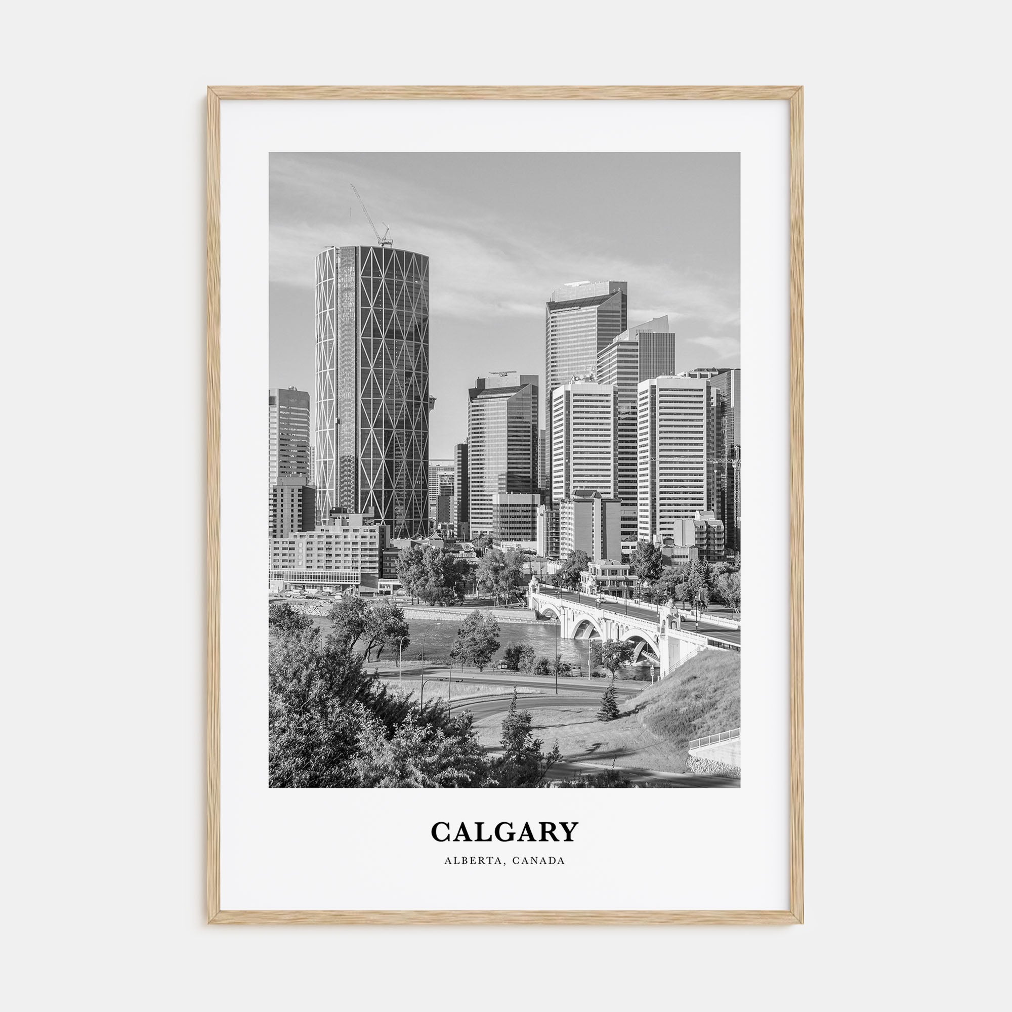 Calgary Portrait B&W No 1 Poster