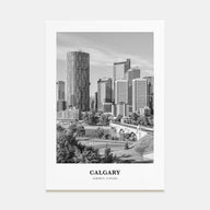 Calgary Portrait B&W No 1 Poster