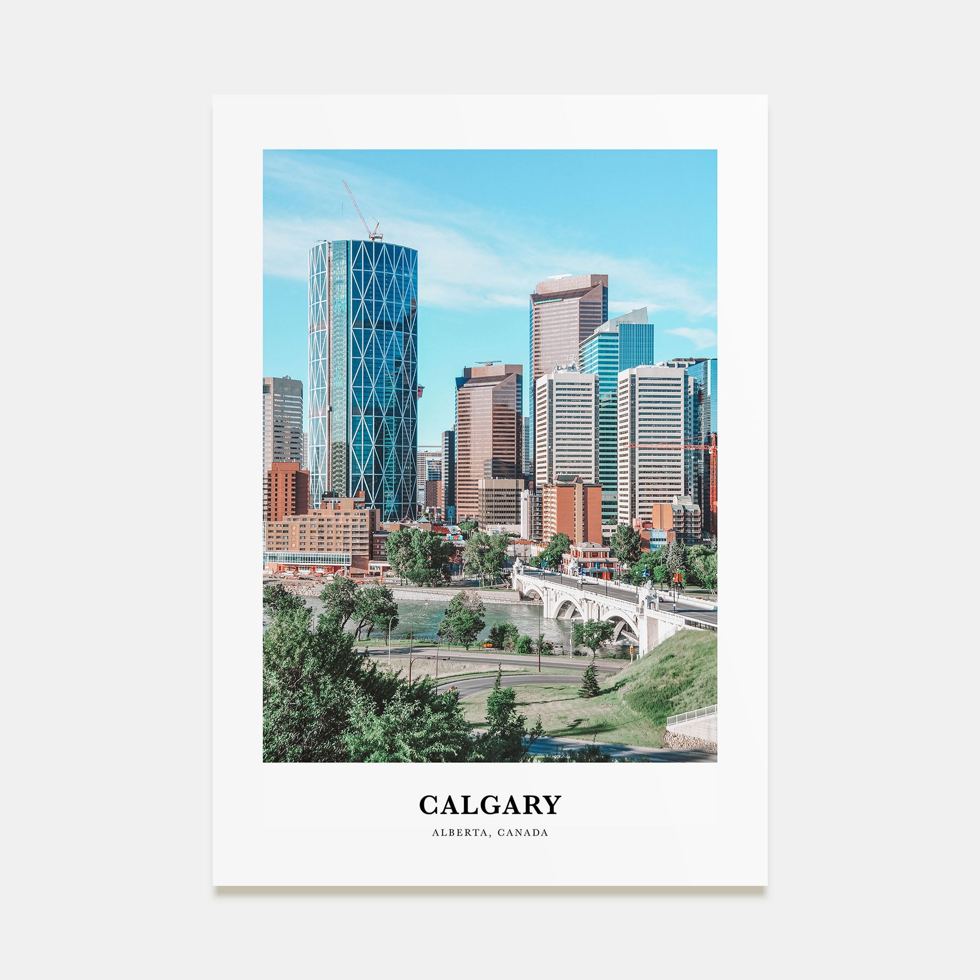 Calgary Portrait Color Poster
