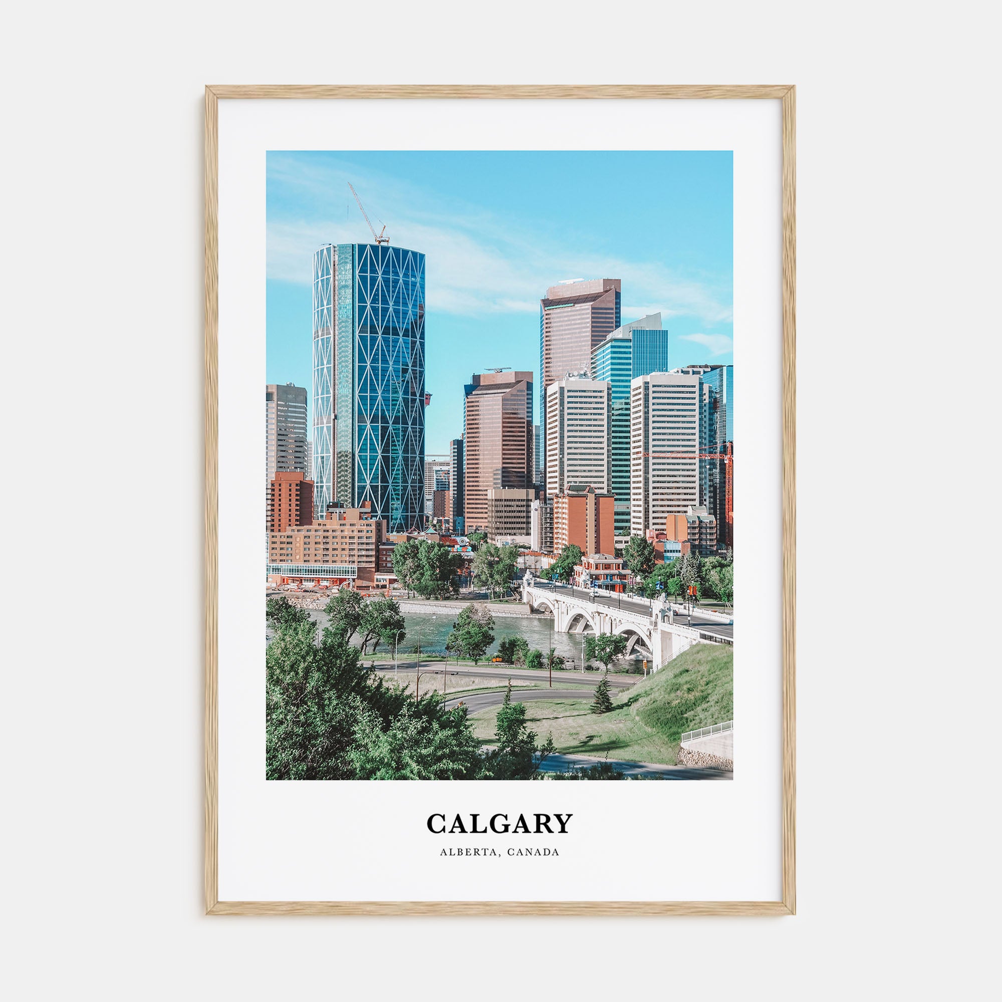 Calgary Portrait Color Poster