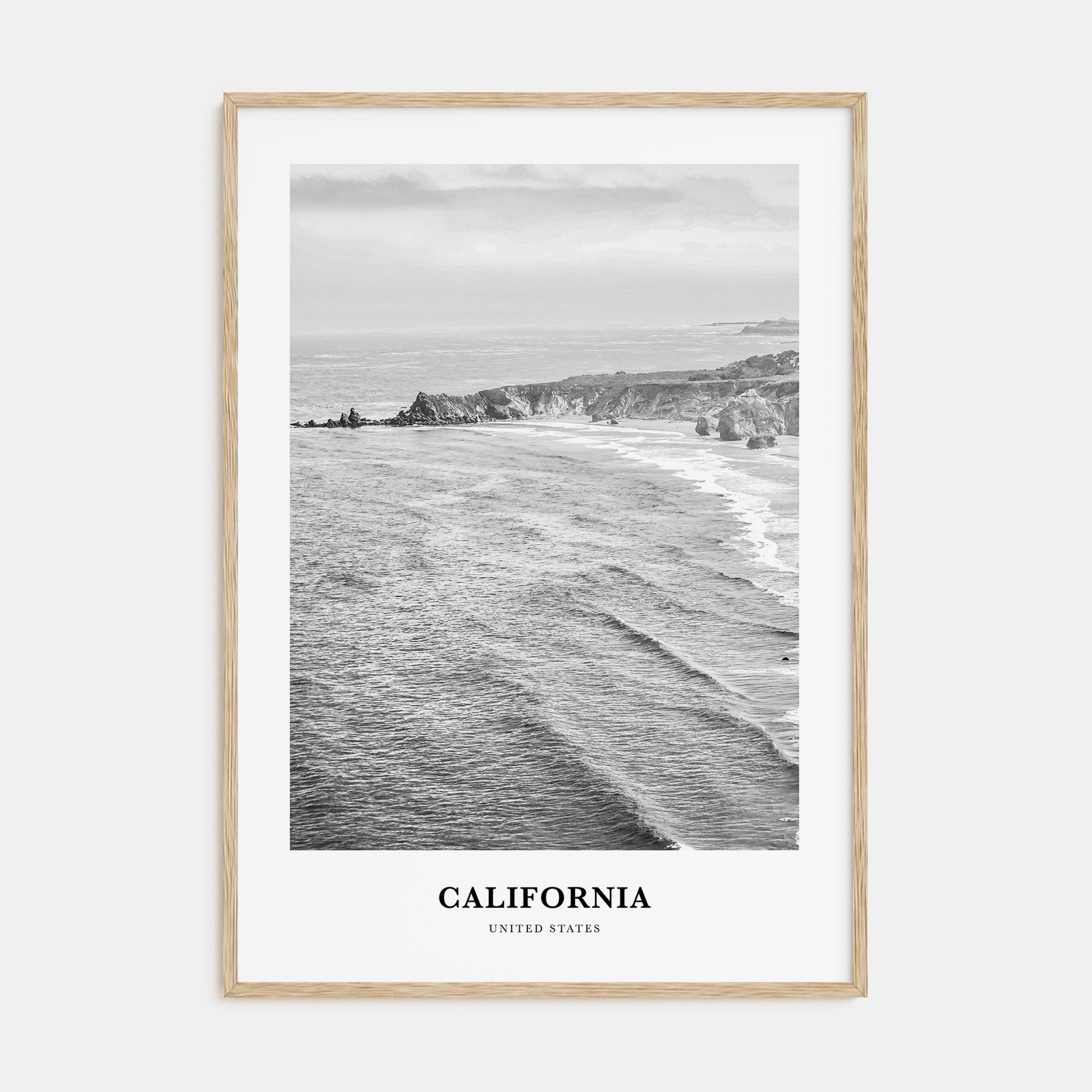 California Portrait B&W No 6 Poster