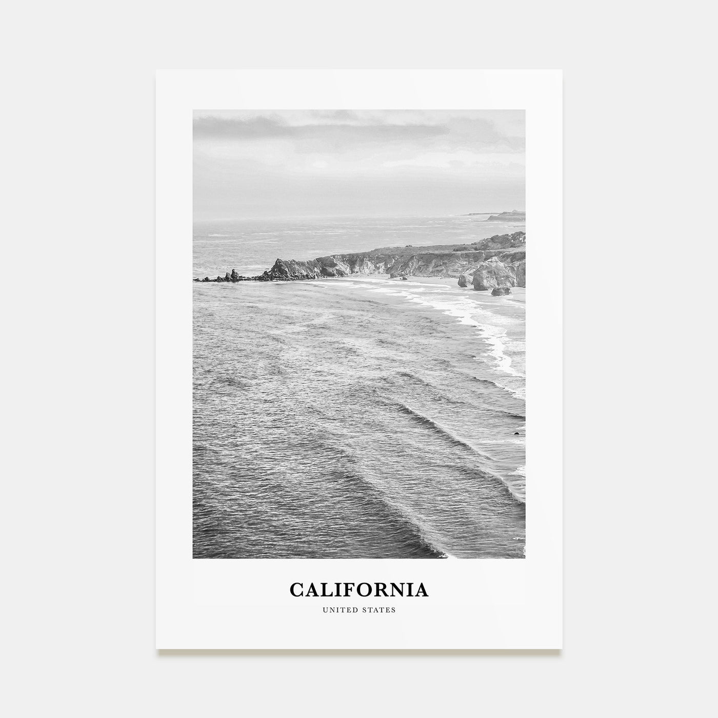 California Portrait B&W No 6 Poster