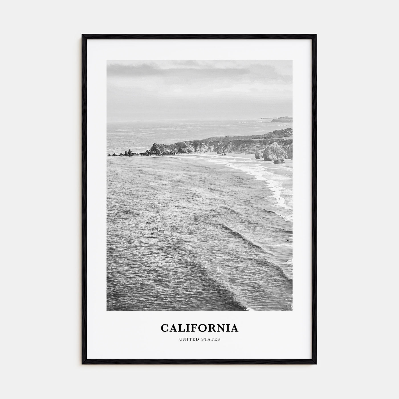 California Portrait B&W No 6 Poster