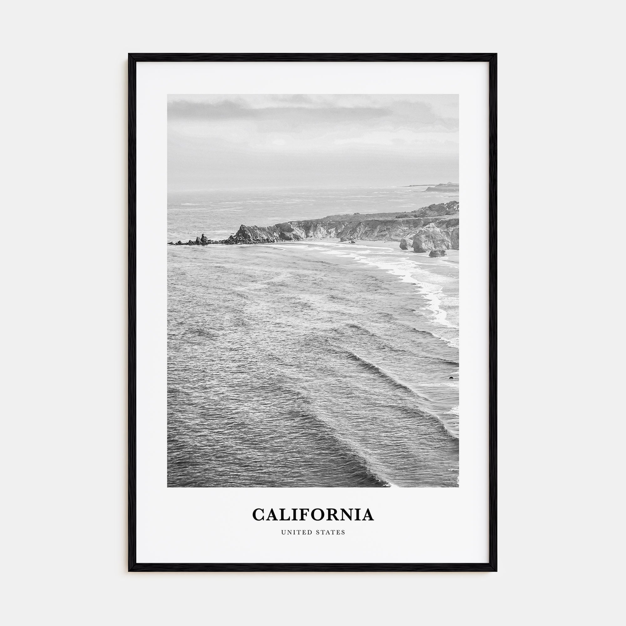 California Portrait B&W No 6 Poster