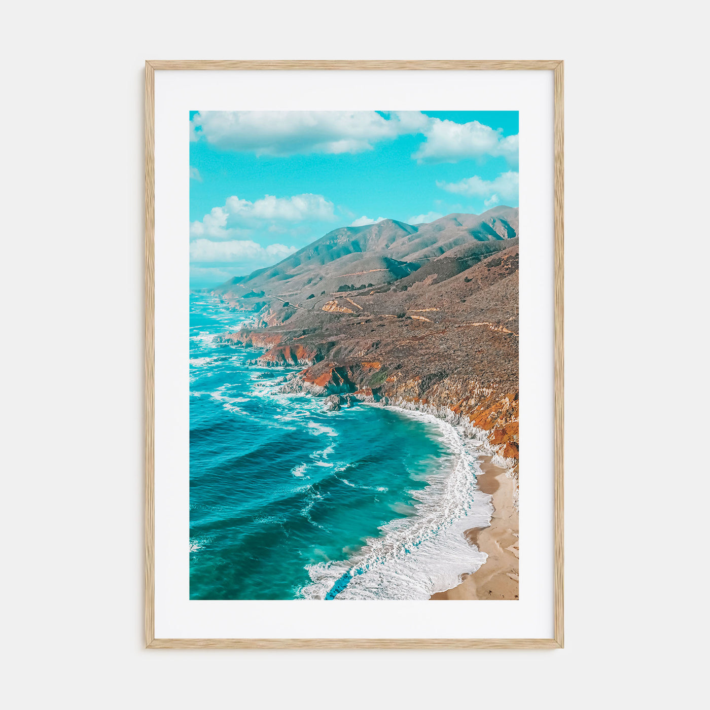 California State Route 1 Photo Color Poster