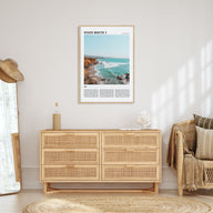 California State Route 1 Travel Color Poster