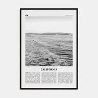 California Travel B&W No 3 Poster