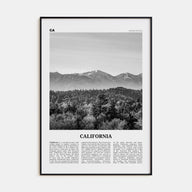 California Travel B&W No 4 Poster