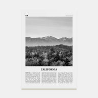 California Travel B&W No 4 Poster