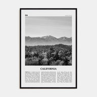 California Travel B&W No 4 Poster