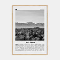 California Travel B&W No 4 Poster