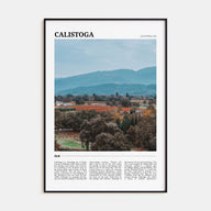 Calistoga Travel Color Poster