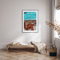 Calm Beach Photo Color Poster
