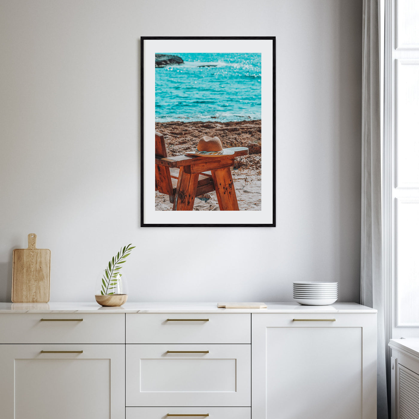 Calm Beach Photo Color Poster