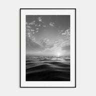 Calm Sunset Photo B&W Poster