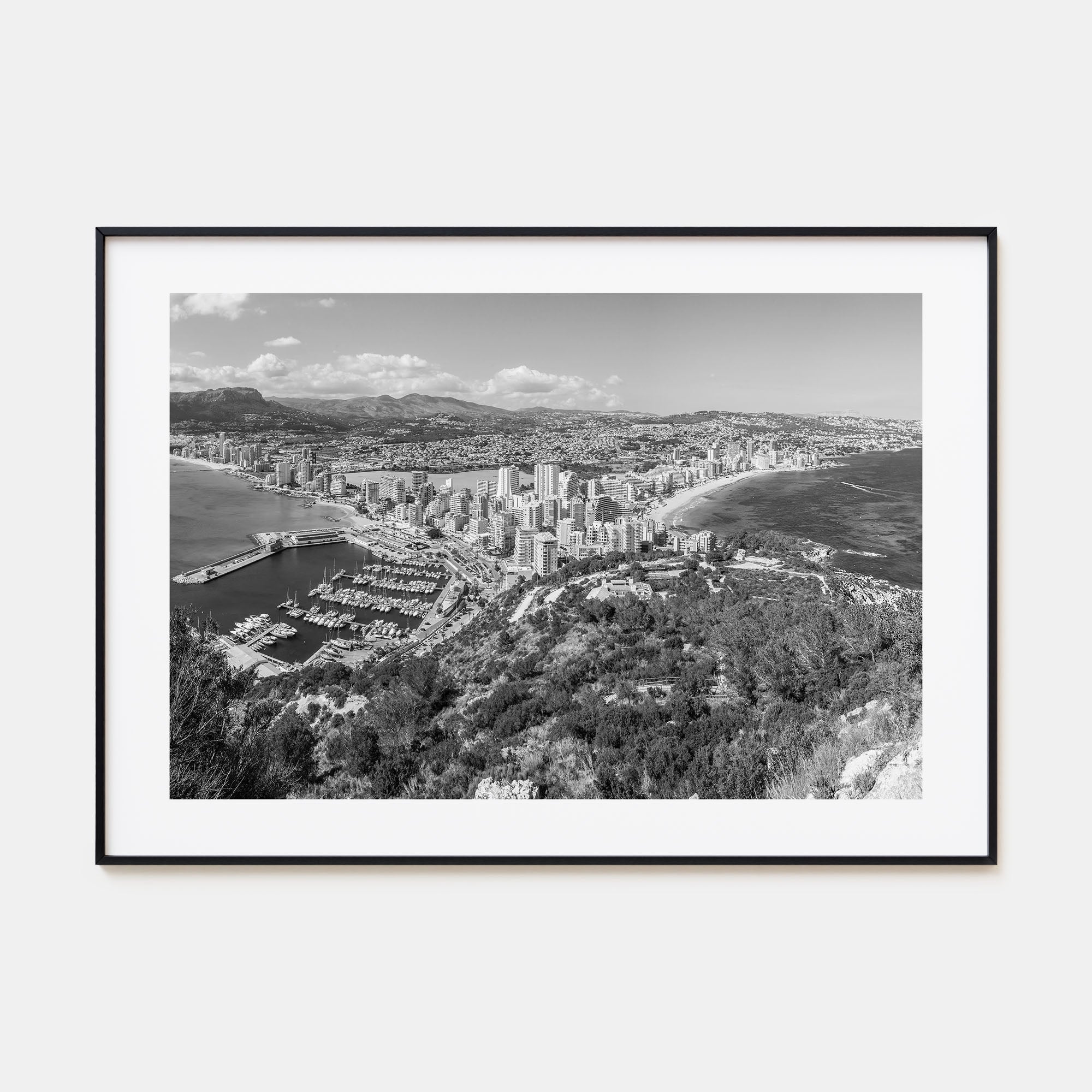 Calpe Landscape B&W Poster