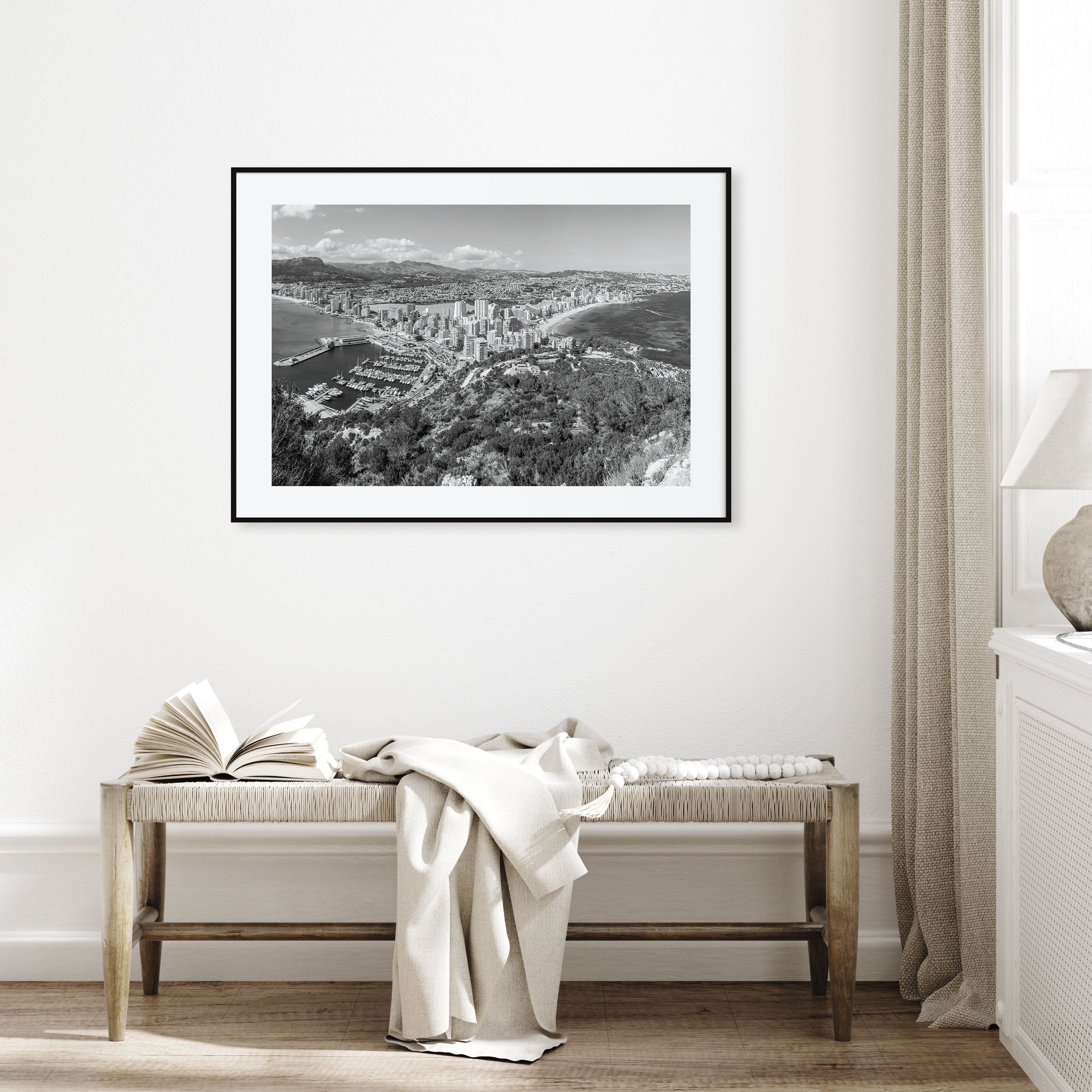 Calpe Landscape B&W Poster