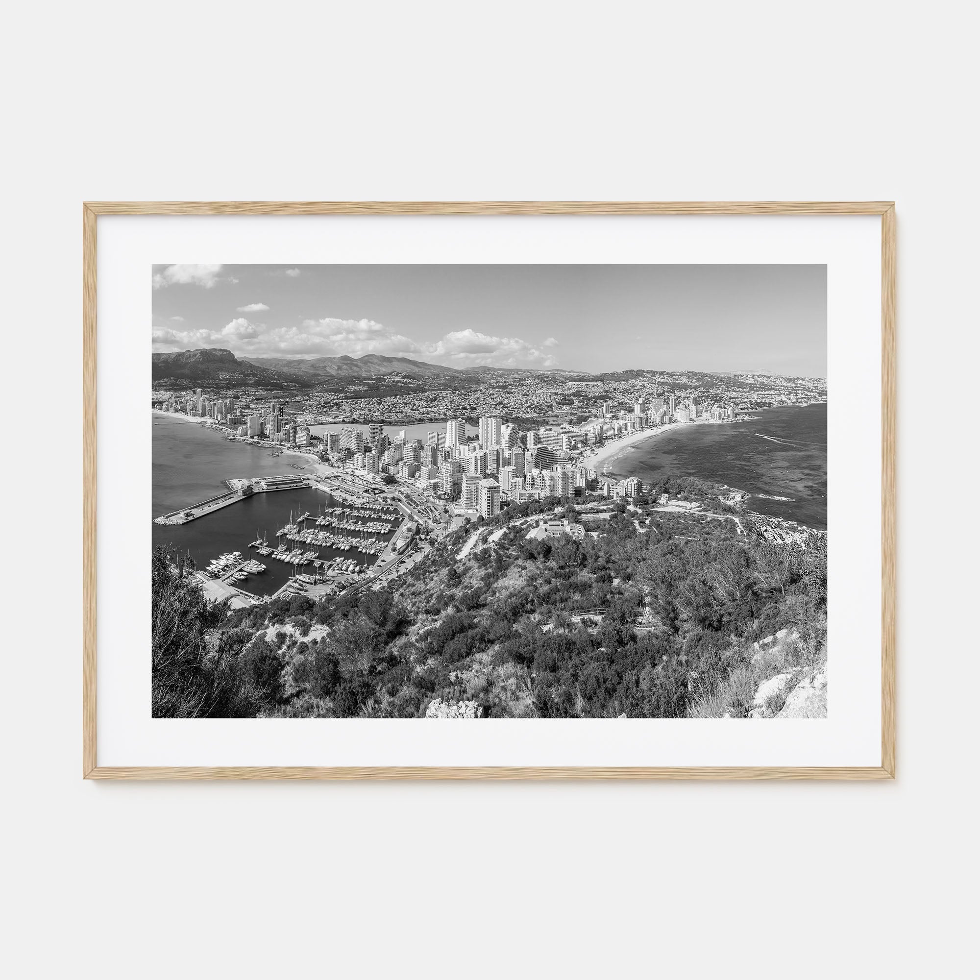 Calpe Landscape B&W Poster
