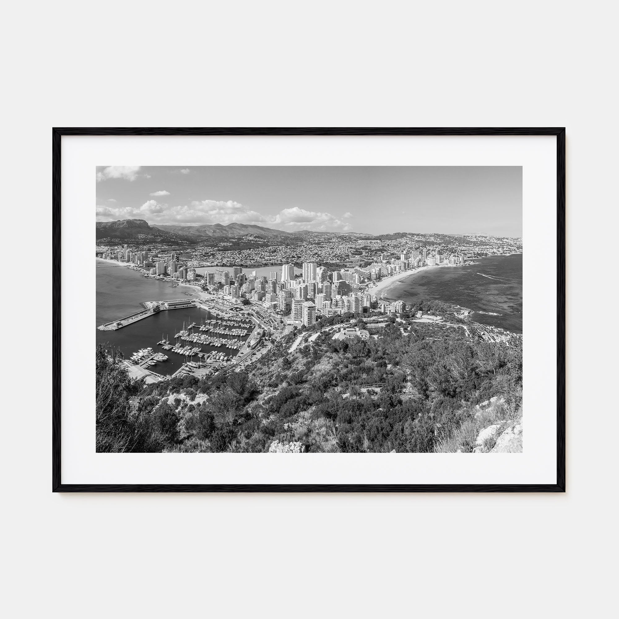 Calpe Landscape B&W Poster