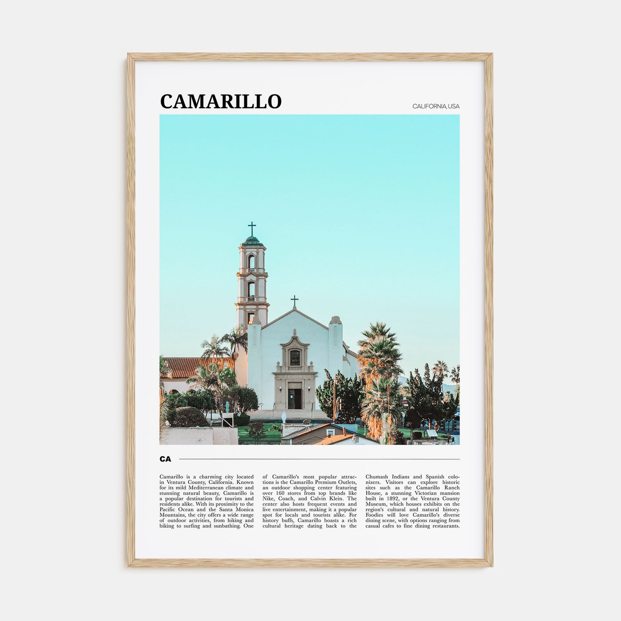 Camarillo Travel Color Poster
