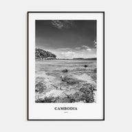 Cambodia Portrait B&W No 1 Poster