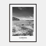 Cambodia Portrait B&W No 1 Poster