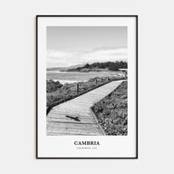 Cambria Portrait B&W Poster