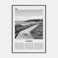 Cambria Travel B&W Poster