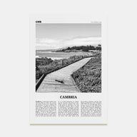Cambria Travel B&W Poster