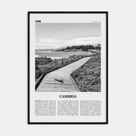 Cambria Travel B&W Poster