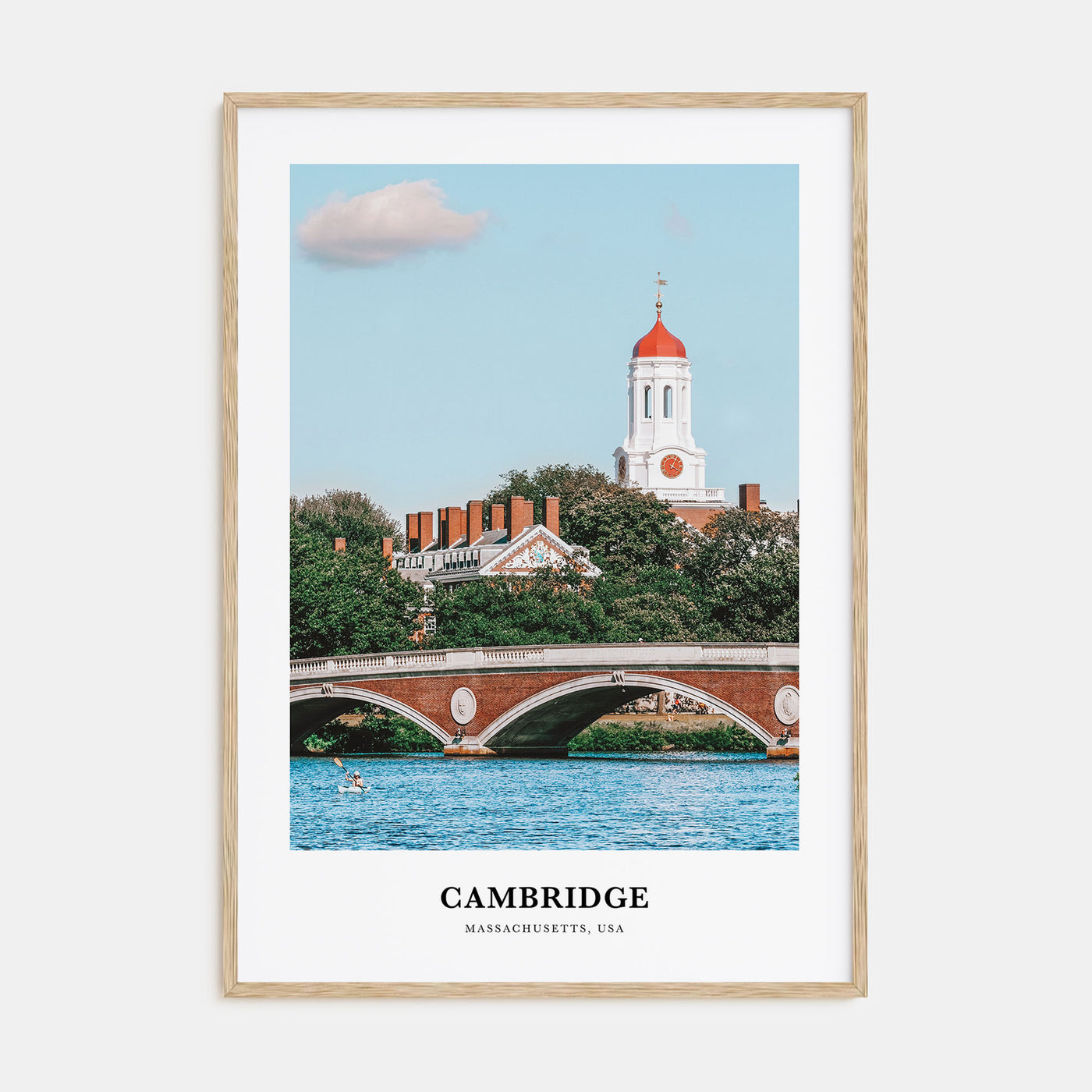 Cambridge, Massachusetts Portrait Color Poster