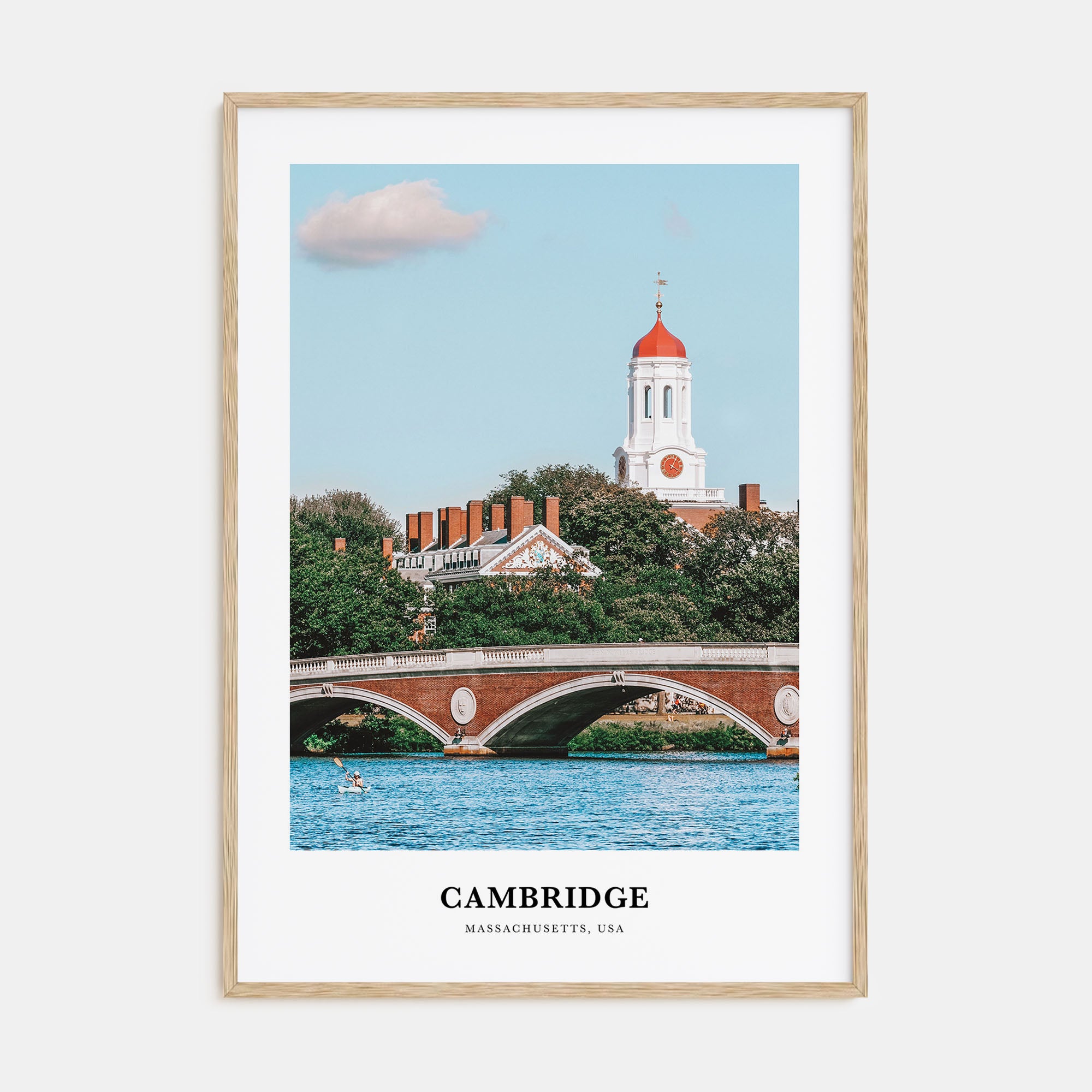 Cambridge, Massachusetts Portrait Color Poster