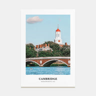 Cambridge, Massachusetts Portrait Color Poster