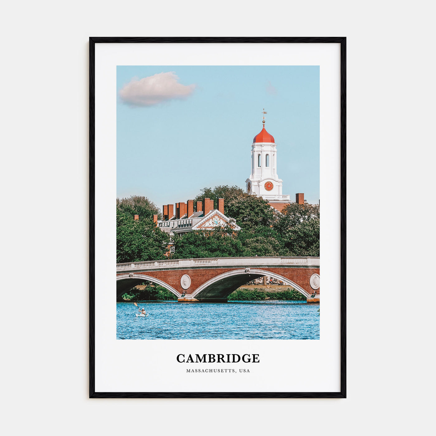 Cambridge, Massachusetts Portrait Color Poster