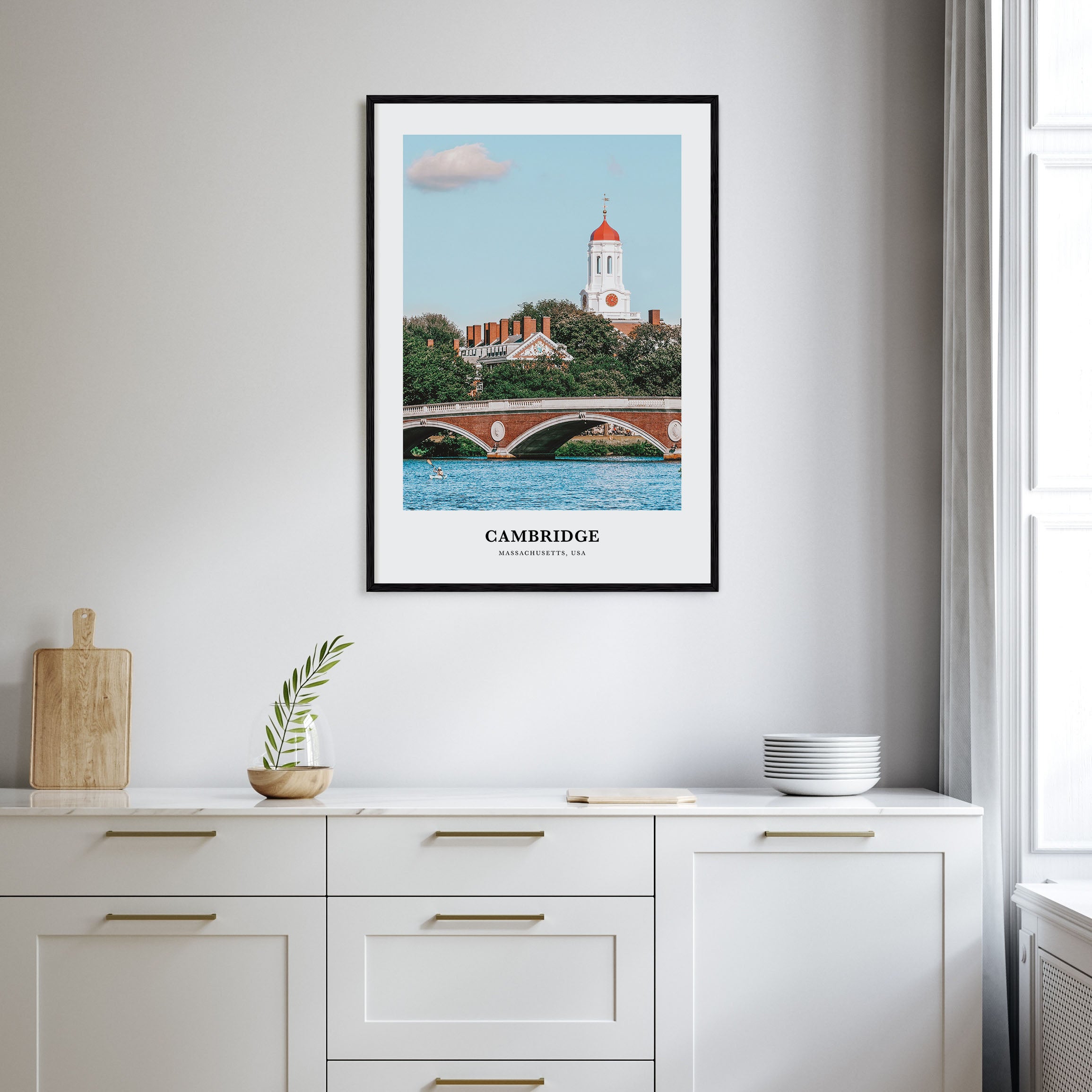 Cambridge, Massachusetts Portrait Color Poster